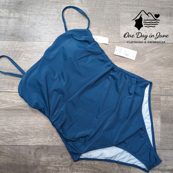 Cupshe Sandy Daze Shirred One Piece Swimsuit Size L - Picture 3 of 7